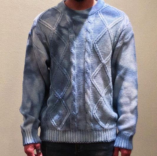 Dyed Cable Knit Jumper